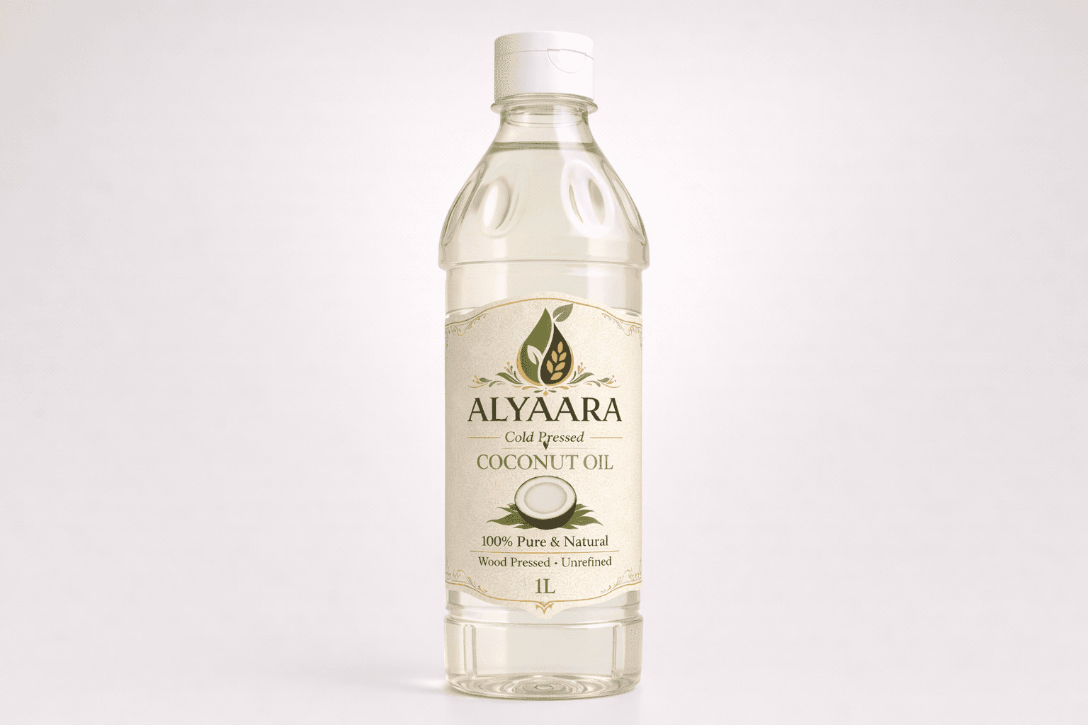 Wood Cold Pressed Coconut Oil - 1L plastic bottle